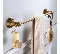 Rails de Serviettes Space Aluminium Antique Double Ret Retro Retro European Servine European Rack, Serviette Suspendue Double Rack, Racks de Serviette Serviette de Salle de Bain/B Double pôle 40 cm