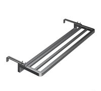 Rails de Serviettes sur Les vêtements de radiateur Barre Airer, Pliage aérien Radiateur Porte-Serviette de Serviette sèche-Linge Drying Rack Rail, compatibilité Polyvalente Structure Structure (Or)