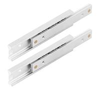 Rails de tiroir, 2pcs 8-10kg charge en alliage d'aluminium à montage latéral Glissières de glissière de tiroir glissières lisses Guide Runner de remplacement pour armoire de (70 mm)