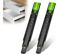 Rails de Tiroir Coulisse de Tiroir de Acier Inoxydable Glissières pour Tiroirs 300mm Coulisse a Bille Glissière à Extension Complète avec Amortisseur, Lot de 2