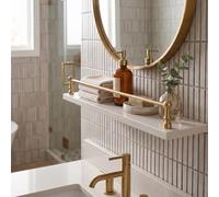 Rails d'Étagère Décoratifs, Galerie de Métal pour Meuble et Bois