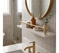 Rails d'Étagère Décoratifs, Galerie de Métal pour Meuble et Bois
