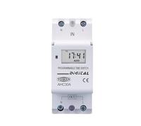 Rails DIN monophasés hebdomadaires programmables 7 jours avec minuterie de contrôle AC 220 V 230 V 12 V 24 V 48 V 16 A (30 A, 220 V CA)