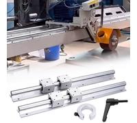 Rails et roulements linéaires robustes - Kit de rails CNC à faible friction SBR25 - Guides de 200 à 1000 mm pour machines de découpe automatisées et fraisage - Solution de mouvement de précision