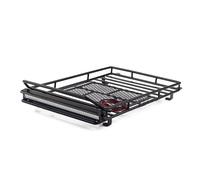 Rails pour 1/10 RC Chenille Voiture Axial SCX10 TRX4 245 * 150mm Porte-Bagages Barres Toit avec Barre Lumière LED Barres Toit