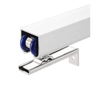 Rails pour portes coulissantes, rail de porte coulissante à 4 roues, système de suspension, plusieurs tailles, alliage d'aluminium, nylon, pour épaisseur de porte de 25 à 55 mm, charge de 50 kg (260