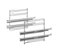 Rails télescopiques pour four encastrable - BOSCH - 2 niveaux - Résistance à la pyrolyse - Pour four encastrable
