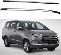 Rails Toit Longitudinaux pour Toyota Innova 2016-2021, Aluminium Toit Porte-Bagages Rails Barres Latérales Railing Décoration