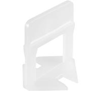 Raimondi Système de nivellement à clips en plastique, avec espace interne permettant l’insertion de coins pour le nivellement du carrelage, convient pour du carrelage avec une épaisseur comprise entre 3 et 12 mm, et pour un jointoiement minimum de 1,5 mm, livré en sachet