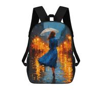 Rain And Amber - Walking Through The Memory Lights Sac À Dos Enfant Imprimé En 3D, Sac D'école Pour Garçons, Sac À Dos Cool Et Décontracté, Sac À Dos Amusant Pour Enfants Et Adolescents 17inch