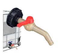 Rain Barrel Valve - Water Barrel Spigot Kit Adaptor, Gallon Water Jug Converter, Heavy Duty Coarse Thread Joint | Tap Flow Control Switch, Irrigation System Gutter Downspout Outside Lawn Yard