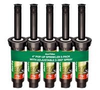 Rain Bird 1804 Lot de 5 têtes de pulvérisation avec buse de 15 van, réglable de 0 à 360°, rayon de 4,6 m