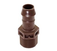 Rain Bird Dripline XFD Tuyau goutte-à-goutte 16 mm, 33 cm - Régulateur de pression + autonettoyant, 2,3 l/h sur le sol, raccord coudé XFF-MA-050, adaptateur 1/2 AG