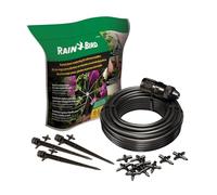 Rain Bird POTTEDKIT Récipient d'irrigation goutte à goutte/kit d'arrosage pour plantes en pot, se connecte au robinet/tuyau d'arrosage, tuyau d'égouttement de 6,35 mm, micro bulleurs à 360°, raccords