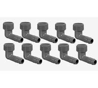 Rain Bird SBE-075 Lot de 10 raccords coudés avec filetage extérieur 3/4", pour SPX Flex, irrigation de jardin Gris