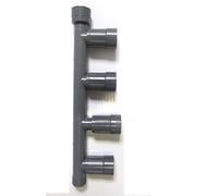 Rain Bird Vannes solénoïdes de distribution en PVC - Répartiteur 4 positions - Filetage intérieur 1" x filetage extérieur - 4 sorties : filetage intérieur 1"