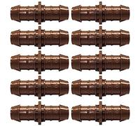 Rain Bird XFF Coup Droite connecteur pour 17 mm Tuyau Gouttes XF, Adaptateur de Tuyau, 10 pièces (17-17 mm)