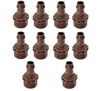Rain Bird XFF Coup Droite connecteur pour 17 mm Tuyau Gouttes XF, Adaptateur de Tuyau, 10 pièces (17 mm - 1/2'')