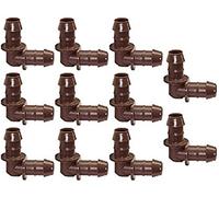Rain Bird XFF Coup Droite connecteur pour 17 mm Tuyau Gouttes XF, Adaptateur de Tuyau, 10 pièces (Elbow 17-17 mm)