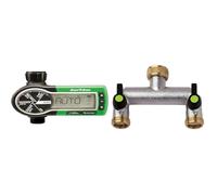 Rain bird - zeh TMR - Programmateur numérique Nez de Robinet & S&M 551352 Robinet Double Femelle 3/4" 2 Sorties mâle 3/4"