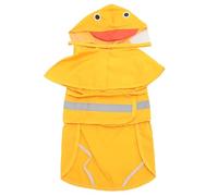 Rain - Blocking Dog Raincoat | Transparent PVC Brim Keeps Dry & Visible | Hooded Rain Jacket for Walks/Hiking/Travel | Adjustable Fit, Lightweight Foldable (M.)
