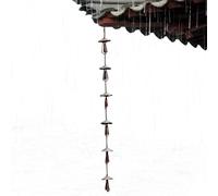 Rain Chains, Rust-Resistant Plated Garden Décor For Downspout, Rustproof Decorative Heavy Duty Rotating Rainchain | Outside Gutter Replacement Downspout For Garden Yard Pathway Patio Balcony Lawn