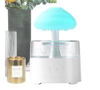Rain Cloud Humidificateur goutte à goutte - Diffuseur décoratif pour la relaxation | Brume réglable avec lumière LED douce, effet goutte d'eau apaisant, parfait pour l'humeur du spa et l'esthétique de