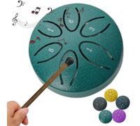Rain Drum Extérieur Steel Tongue Drum 8 Cm 6 Notes, Carillon De Pluie À Tambour À Langue En Acier, Instrument De Percussion Pour Mind Body Relaxant