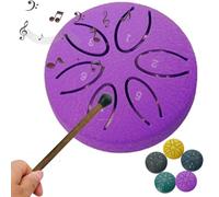 Rain Drum Extérieur, Steel Tongue Drum Rain, Carillon De Pluie À Tambour À Langue En Acier, Tambour De Pluie À Langue En Acier 8 Cm 6 Notes, Mind Body Relaxant Rain Drum Instrument De Percussion