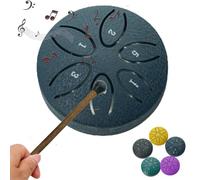 Rain Drum Extérieur, Steel Tongue Drum Rain, Carillon De Pluie À Tambour À Langue En Acier, Tambour De Pluie À Langue En Acier 8 Cm 6 Notes, Mind Body Relaxant Rain Drum Instrument De Percussion