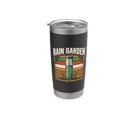 Rain Garden Est Summer Mesure chaque goutte Gobelet isotherme en acier inoxydable double paroi