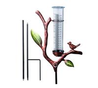Rain Gauge Branch Design Garden Measure Tool, Outdoor Rain Gauge With Branc