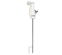 Rain Gauge Outdoor, Accurate Freeze Proof Decorative Wet Gauges, 1.5x7.24 Inches Stylish & Functional Design, Weather Instruments for Ground, Driveway, Deck, Yard, Pathway, Flower Fence, Trellis, Farm