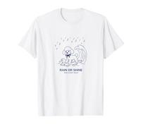Rain Or Shine - Ride Every Wave T-Shirt Graphique avec Valeur, Homme, Blanc, XL