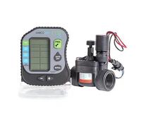 Rain Programmateur d'arrosage à piles 1 zone avec électrovanne RN 150 1, écran LCD, IP68, Amico PRO1