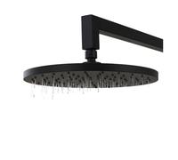 rain shower head, Pommeau de douche de plafond 8/10 pouces, jet pluie, plastique ABS, rond, baignoire, hydromassage, accessoires de salle de bain, toilettes, noir, chrome,for Rain & Handheld(10 inch