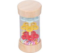 Rain Sounds|Rainmaker, bâton de pluie en bois pour bébé avec perles colorées, shaker en tube de hochet 3, 7x1, 9, créateur musique gouttes pluie, jouet d'instrument auditif sensoriel pour bébé