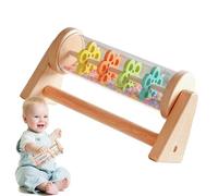 Rain Stick Baby Toy - Maker de rythme transparent, stimulateur de bruit doux | d'activité amusant avec des pellets tombants, une aide à l'apprentissage précoce pour la croissance auditive divert