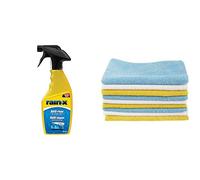 Rain-X 1831100 500ml Trigger, Yellow & Amazon Basics Lot de 12 Chiffons Microfibre