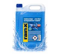 Rain-X Lave-Glace Anti-Pluie - Technologie Hydrophobe pour Visibilité Optimale - Protection Antigel Jusqu’à -20°C - Formule sans Méthanol - 5L