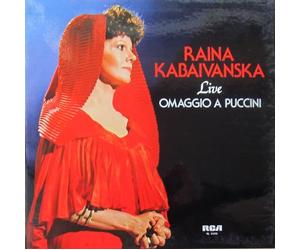 RAINA KABAIVANSKA - LIVE OMAGGIO A PUCCINI LP (VINYL ALBUM) ITALIAN RCA 1979