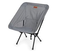 Rainberg Chaise de camping ultra légère, chaise pliante, chaise de camping pour adultes, chaise de jardin pliable pour pique-nique, barbecue (lot de 1, gris)