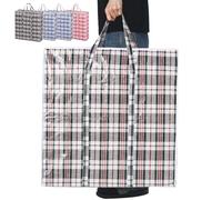 Rainberg Lot de 5 sacs de rangement extra larges solides et durables avec double fermeture éclair, parfaits pour le linge, les déménagements, les vêtements et le rangement de garde-robe (80 x 60 x 28