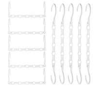 Rainberg Lot de 6 cintres pour économiser de l'espace - Cintres Magiques pour économiser de l'espace - Cintres Magiques pour vêtements - Gain de Place - Cintres pour Armoire - Blanc