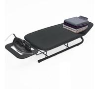 Rainberg Planche à Repasser de Table, Design Pliable, Pieds Pliables antidérapants, Housse 100% Coton avec Couche de Mousse, Repose-Fer à Vapeur, légère, emplacements limités, 76 x 30 cm