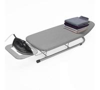 Rainberg Planche à Repasser de Table, Design Pliable, Pieds Pliables antidérapants, Housse 100% Coton avec Couche de Mousse, Repose-Fer à Vapeur, légère, emplacements limités, 76 x 30 cm