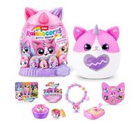 Rainbocorns-EGGZANIA -SERIES 2-PLUSH SOFT MEDIUM(pink-white cat)