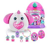 Rainbocorns Eggzania Surprise Mania Elephantcorn, Plus de 20 Surprises, Peluche à Collectionner, Accessoires Portables (éléphant)