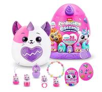 Rainbocorns Eggzania Surprise Mania Kittencorn, Plus de 20 Surprises, Peluche à Collectionner, Accessoires Portables (Chaton)