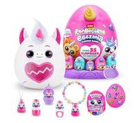 Rainbocorns Eggzania Surprise Mania Licorne, Plus de 20 Surprises, Peluche à Collectionner, Accessoires Portables (Licorne)